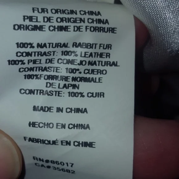 Bebe Rare Leather And Rabbit Fur Coat - Picture 7 of 9